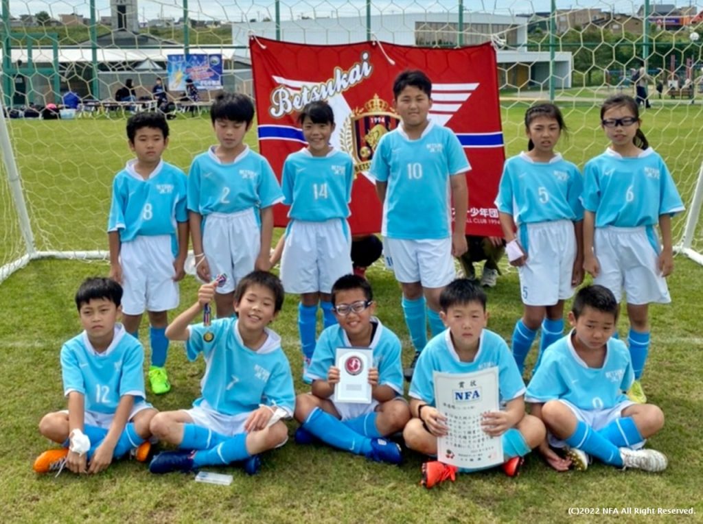 U-10の部 準優勝：別海少年団A